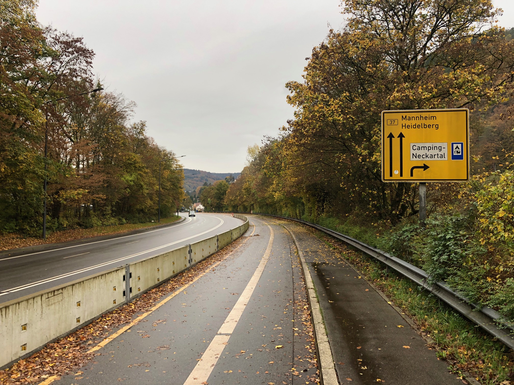 Verstetigung der Radspur entlang der B37 zwischen Schlierbach und Neckargemünd – 02. November 2023