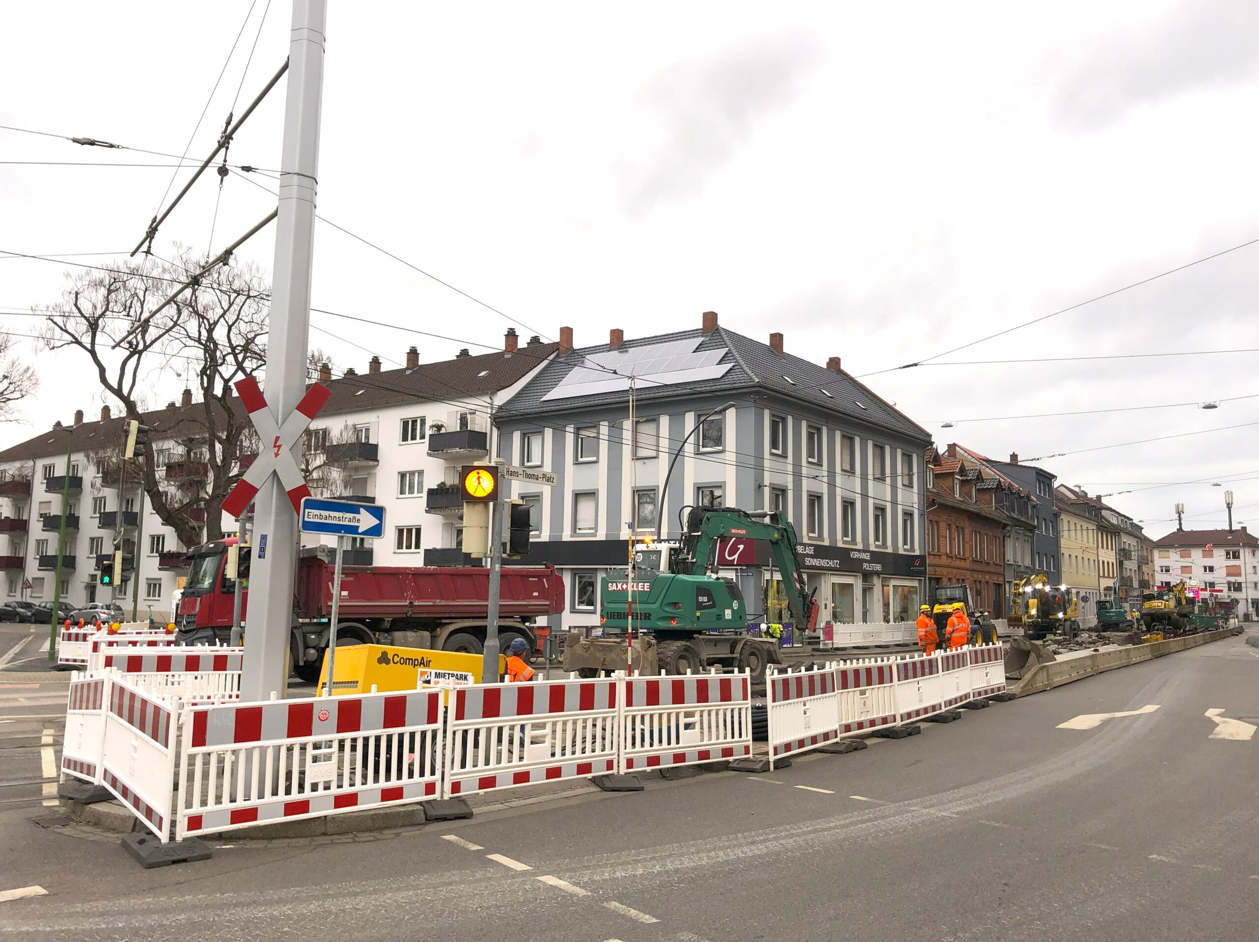 Die Dossenheimer Landstraße ist Baustelle – 24. März 2024