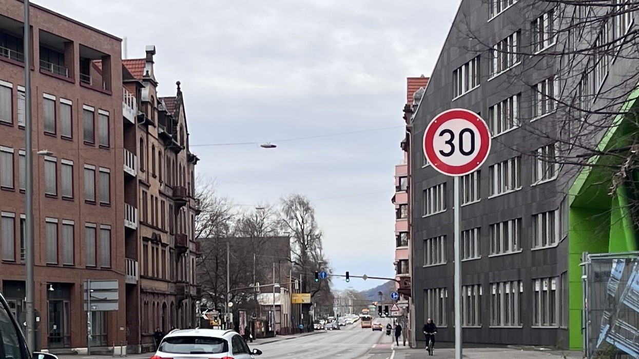 Tempo 30 in der Mittermaierstraße ab 24. Januar 2025