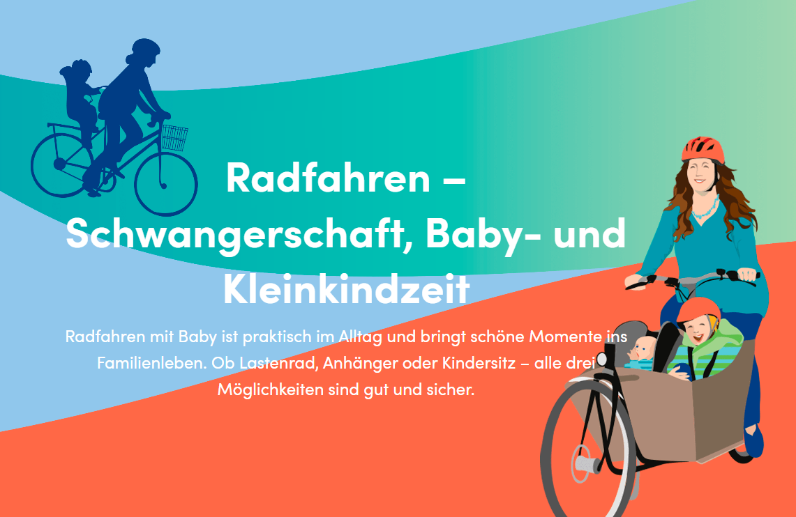 Radfahren mit Baby und Kleinkind? Aktualisierte Broschüre von Fahrrad & Familie e.V.